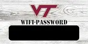 NCAA Virginia Tech Hokies Unisex Virginia Tech University WiFi Password Sign, Team Color, 6 x 12