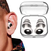 Ear Plugs Reusable Soft Comfortable Earplugs for Noise Reduction Sleeping Travel Work Studying-White
