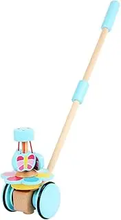 1Pc Trolley Adjustable Pushing Cart for Fun Learning Trainer Colors Encourages Motor Skills Hands Play Present