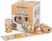 Pure & Pup 100% Certified Home Compostable Dog Poop Bags - Plant Based Corn Starch - Cute Poop Bags - 18 Dog Poop Bags Rolls - Extra Strong & Leak Proof - ASTM D6400 & EN 13432 Compliant - 270 Count