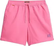 [Superdry] Men's Essential 16 Swim Shorts, Shocking Pink, XL