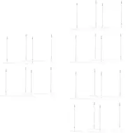 Kisangel 12 Sets Plastic Frame Wall Decor Frame Hanger Easy Setup Poster Mount Rail