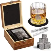 Whiskey Stones Gift Set - 8PCS Premium Chilling Stones for Whiskey Lovers - G...