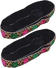 BATHVEVE 2pcs DIY Lace Trim Ribbon Black Embroidery Lace for Clothing Accessories Elegant Flower Pattern Decorative for Home Curtain and Craft Projects