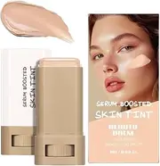 Foundation Stick, Stick Beauty Balm Serum Boosted Skin Tint, Coverage for Face Makeup Solid Tinted Moisturizing Serum Contour Sticks, Foundation Face Sticks for Women, Natural Finish Makeu(#04)