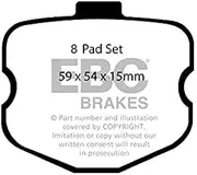 EBC Brakes EBC Yellowstuff Brake Pads DP41771/2R, Yellow