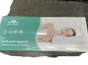 AM AEROMAX Contour Memory Foam Cervical Pillow for Neck Pain Support - NIB