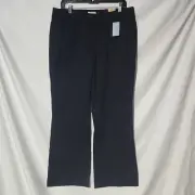 NEW 12 Short - DOCKERS Black Dress Pants - Mid Rise, Curvy - Metro Pant, Stretch