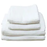 White Stripe Organic Soft 6 pieces Towel Set