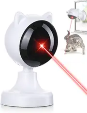 Automatic Laser Cat Toy, Rechargeable Cat Toys For Indoor Cats/dogs/puppy Interactive Cat Toy White