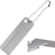 Sharpener Stone | Keychain Knife Sharpener | Fishing Hook Sharpener | Pocket Diamond Stone Sharpener for Outdoor Camping Tool Fish Hook Knife Awl Fingernail