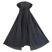 Child Black Vampire Cape with Collar ~ HALLOWEEN VAMPIRE, MAGICIAN KID COSTUME
