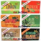Bars Soaps 4.41 oz, African Black,Papaya, Coconut, Lemon, Carrot, Aloe Vera &