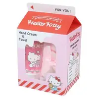 在飛比找樂天市場購物網優惠-小禮堂 Hello Kitty 護手霜方巾禮盒 香皂香 (紅