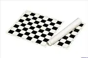 Standard Vinyl Roll Up Chess Boards - Professional Club & Tournament Chess Boards (2" Square, Black)