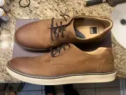 Johnston & Murphy Men's McGuffey Tan Oiled Full Grain Shoes - Brown - Size 13