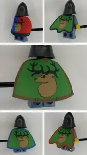 Capes and Cloaks [17 Variants] for Lego Minifigures [Castle Forestmen]