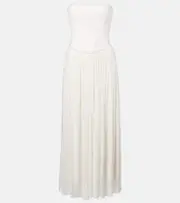 [Simkhai] Simkhai Adalys gathered corset dress UK 10 white