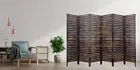 Wooden Room Partitions Room Dividers Screen Separator 6 Panels Brown