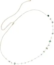 [LIFKOME] Fashion Metal Waist Chain Bikini Swimsuit for Women Chain Elegant Body Jewelry for Dress