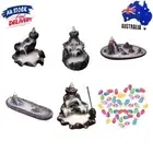 Incense Burner Ceramic Backflow Sandalwood Incense Cone Tower Home Decor