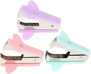 KICHOUSE 3 Pack Mini Staple Remover Tool Macaron Design Stapler Puller for Office