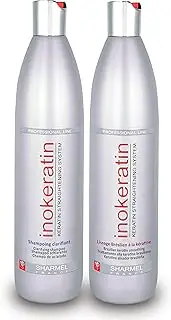 Set for Brazilian Hair Straightening Inokeratin 500 ml with Keratin and Argan Oil without Formaldehyde (Set for Hair Straightening 2 x 500 ml)