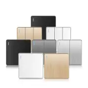 Wall Light Switch 16A Brushed PC Panel ON OFF Power Rocker Push Button Switch