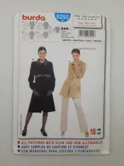 Burda Sewing Pattern 8292 Women's Coat Pattern Size US 10-22 EUR 36-48 NEW