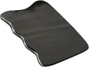 Happyyami Black Wavy Massage Scraping Plate Natural Buffalo Horn Massaging Tool for Home Use Physical Massager for Neck and Skin