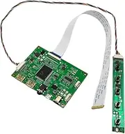 30-Pin EDP Portable LCD Monitor Panel Kit | Laptop Display Driver Board with Control Panel for PC Gaming, DIY Monitor Build & External Display Conversion(for 1366x768 LCD)