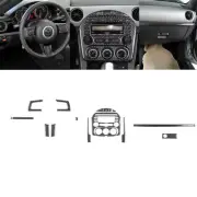 16Pc Carbon Fiber GPS Navigation Panel Cover Trim For Mazda MX-5 Miata 2009-2015