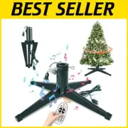 Adjustable Christmas Tree Stand with 360° Rotation & Remote-Controlled Features