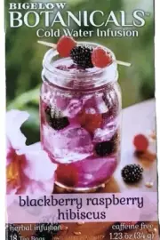 Blackberry Raspberry Hibiscus Botanicals Cold Water Infusion Tea - 18 Tea Bags