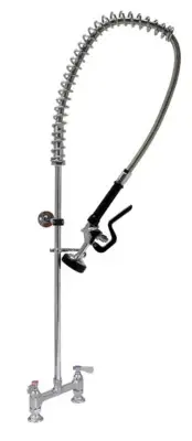 Optiflow Pre-Rinse Assembly, 8" O.C. Heavy Duty Deck Mount
