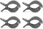 4pcs Stroller Clips Gray for Canopy Blanket Mosquito Net Toy Holder Universal