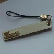 GUCCI Key ring Keychain Strap Leather