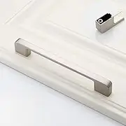 Zinc Kitchen Cabinet Handles Drawer Bar Handle Pull Brushed Silver Color Hole to Hole Size 160mm