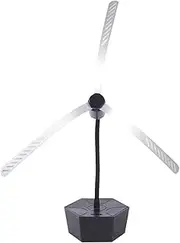 Fly Fan for Tables USB Rechargeable Mosquito Fan Leaf with Holographic Blades Flexible Fly Fan Keep Flies Away for Picnic Kitchen Party