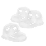 3 Sets Baseball Cap Storage Display Case Helmet Travel Plastic Hat Holder Rack