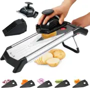 Mandoline Slicer - Kitchen Vegetable Chopper & Cutter, Stainless Steel, 5 Blades
