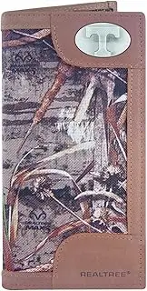 ZEP-PRO Mens NCAA Arkansas Razorbacks Zep-Pro Realtree Nylon and Leather Secretary-Style Roper Concho Wallet, Camouflage UAR-IWNT4-RT-P