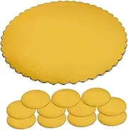NAMOARLY Non-Bendable Cake Bases 12 Pack Round Cake Boards for Baking Wedding Birthday Party Supplies
