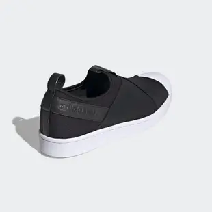 adidas 休閒鞋 男鞋 女鞋 運動鞋 貝殼鞋 繃帶鞋 襪套 SUPERSTAR SLIP ON 黑 FW7051