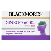Blackmores Ginkgo 6000mg 30 Tablets