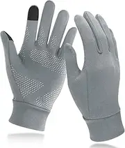 [Unigear] Lightweight Running Gloves, Touch Screen Anti-Slip Warm Gloves Liners for Cycling Biking Sporting Driving for Men Women