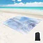 Beach Blanket Waterproof Sandproof Oversized 95”X 80”,Sand Free Beach Mat wit...