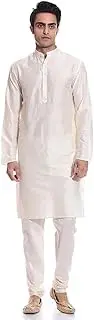 [MAG] Men's Cream Kurta Pyjama For Men
