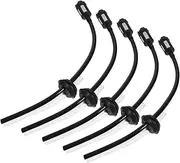 VINTORKY 5pcs Lawn Mower Fuel Transfer Pump Fuel Line Hose Petrol Fuel Gas Line Fuel Gas Line Hose Small Engine Fuel Line Flexible Gas Line Petrol Fuel Line Chainsaw Fuel Line Oil Black Abs