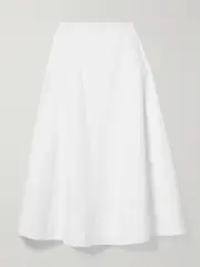 [Brandon Maxwell] Brandon Maxwell - The Knox Cotton-poplin Maxi Skirt - White - US10 US 10 White
